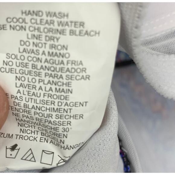 NWT Swim Solutions Sz 18 Tummy Control Shirred Tribal Print One Piece Swimsuit - Picture 8 of 9